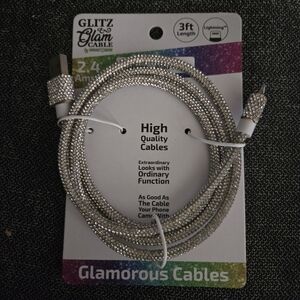 Glitz &Glam Rapid Charging 3ft cable IPhone IPad Ipod Hp🔥🔥🔥🥲